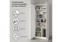 Home Collective Mehrzweckschrank Weiß mit Aufsatzregal Bild 1