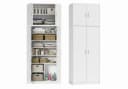 Home Collective Mehrzweckschrank Weiß mit Aufsatzregal Bild 2