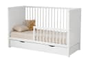 Kids Collective Babybett Gitterbett Weiß Massivholz Modular Höhenverstellbar Bild 1