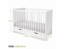 Kids Collective Babybett Gitterbett Weiß Massivholz Modular Höhenverstellbar Bild 3