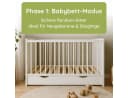 Kids Collective Babybett Gitterbett Weiß Massivholz Modular Höhenverstellbar Bild 4