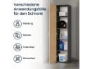 Home Collective Mehrzweckschrank Anthrazit 40x35x184 cm Bild 4