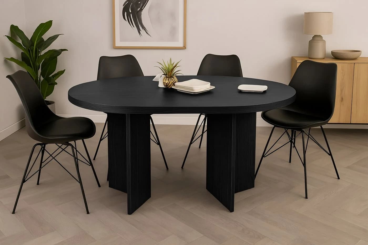 SAM® Esstisch Ova Ovale Tischplatte V-Form - Bild 2
