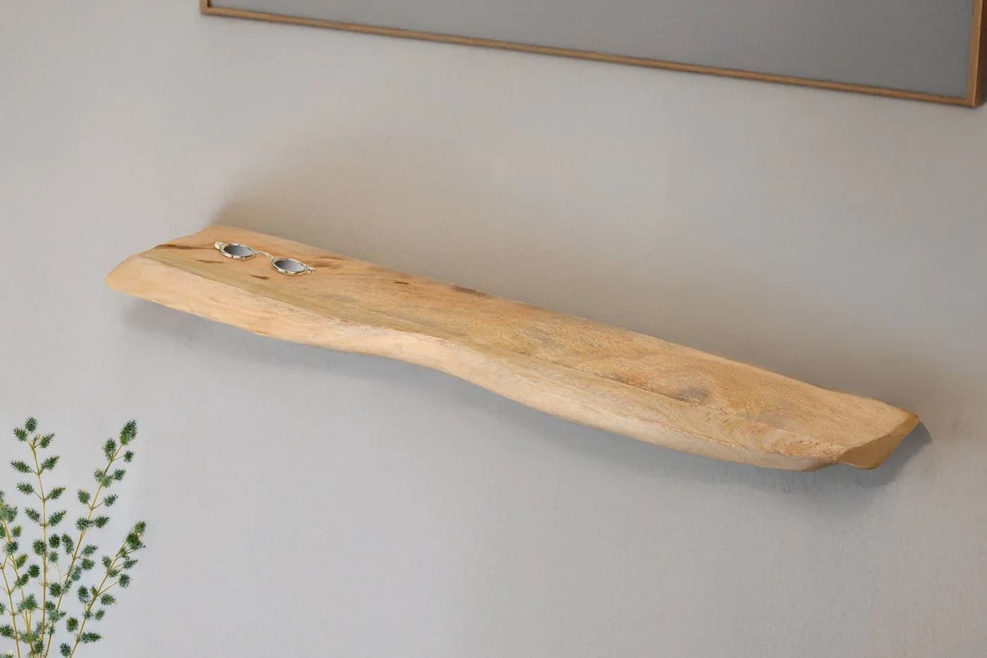 SAM® Wandregal Nomi Massivholz Mangoholz Baumkante Modern - Bild 2