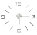 furnicato 3D-Wanduhr Modernes Design Silber Bild 2
