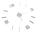 furnicato 3D-Wanduhr Modernes Design Silber Bild 3