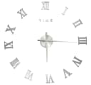 furnicato 3D-Wanduhr Modernes Design Silbern 100 cm XXL Bild 2