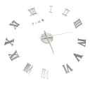 furnicato 3D-Wanduhr Modernes Design Silbern 100 cm XXL Bild 3