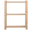 furnicato Aktenregal Massivholz 3 Böden Kippschutz Natur Bild 1