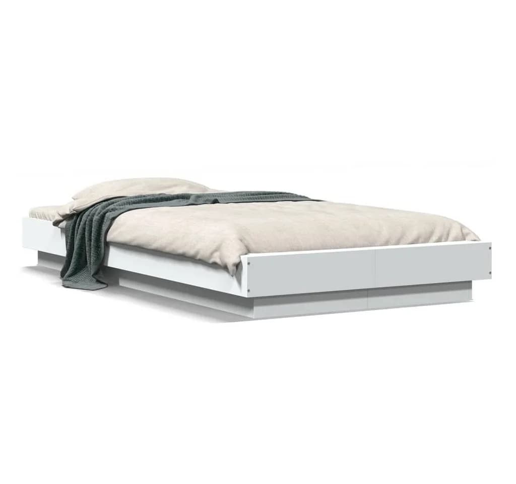 furnicato Bettgestell Weiß Holzwerkstoff Modern