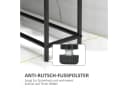 furnicato Handtuchständer Schwarz mit zwei Stangen Bild 4
