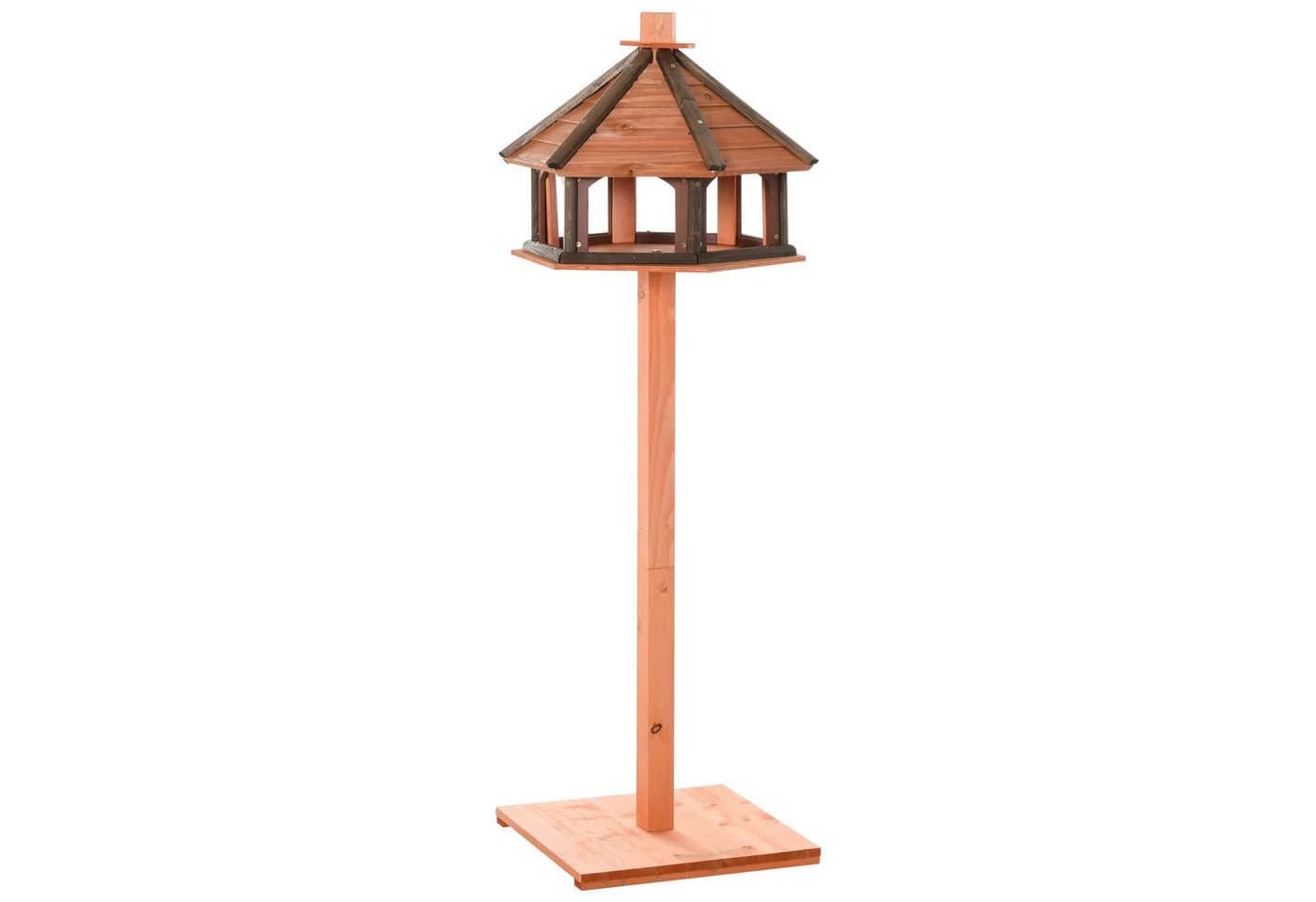 furnicato Vogelhaus aus Tannenholz mit erhöhtem Sockel