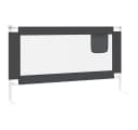 furnicato Bettschutzgitter Dunkelgrau mit verstellbarer Höhe Bild 4