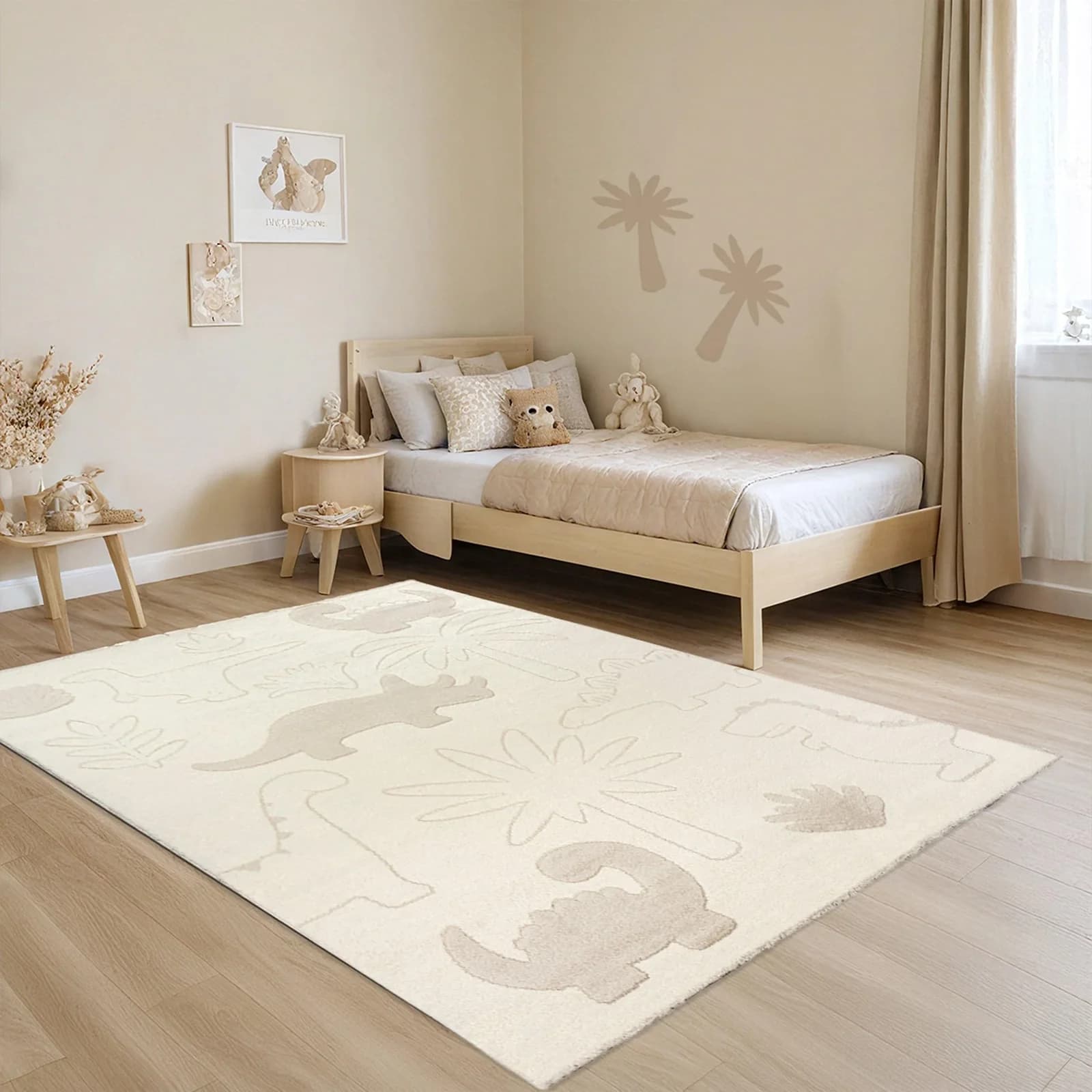 MERINOS Eclipse Kids Dinos Teppich Beige