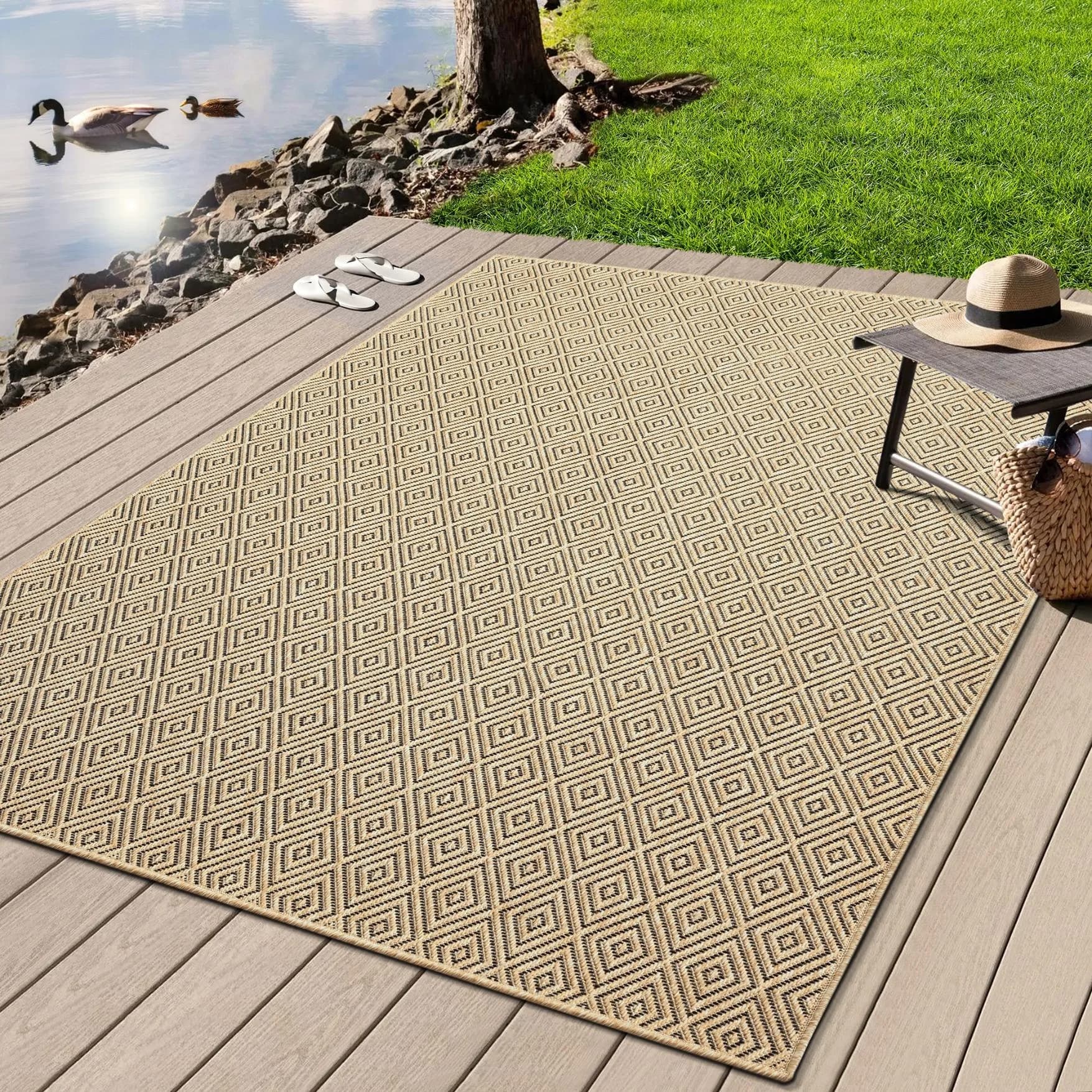 MERINOS Kenzy Teppich Beige Polypropylen