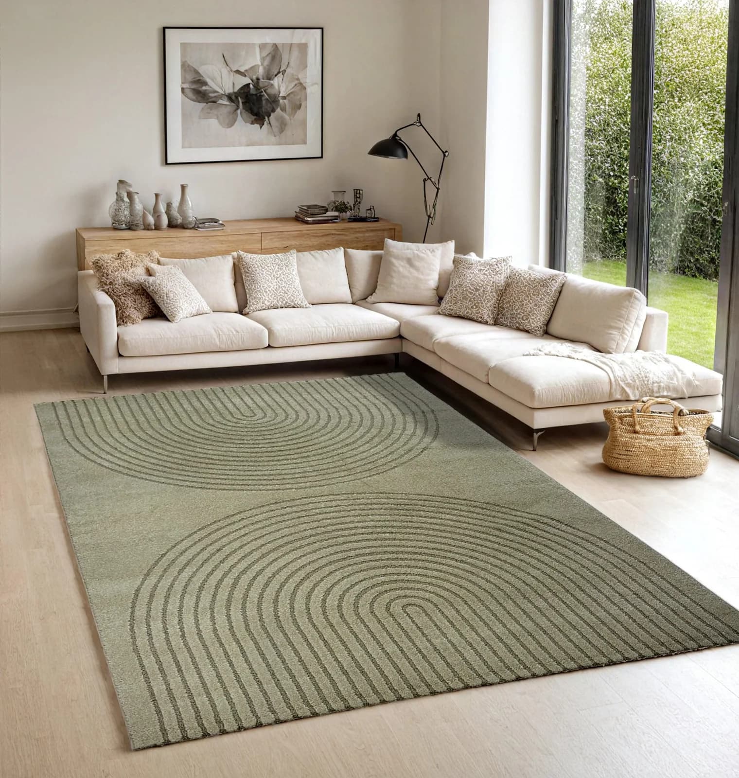 THE CARPET Teppich Elisa Grün Modernes Design 140x200 cm