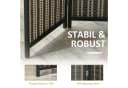 HOMCOM Paravent 4-teilig Faltbar Raumtrenner Bambus Braun/Schwarz Bild 4