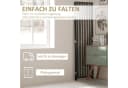 HOMCOM Paravent 4-teilig Faltbar Raumtrenner Bambus Braun/Schwarz Bild 5