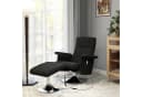 HOMCOM Elektrischer Massagesessel Schwarz mit Relaxfunktion und Ottomane Bild 2