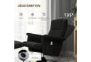 HOMCOM Elektrischer Massagesessel Schwarz mit Relaxfunktion und Ottomane Bild 5