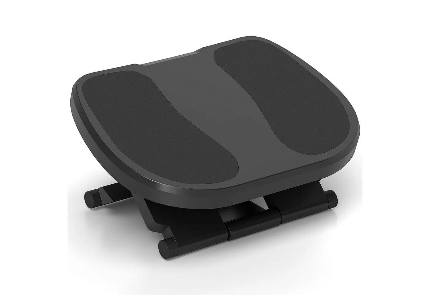HOMCOM Fußhocker 3-stufig höhenverstellbar, ergonomisch, Grau