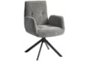 HOMCOM Relaxsessel Drehbar Sessel mit Armlehne Wolle-Leinenoptik Dunkelgrau Bild 1