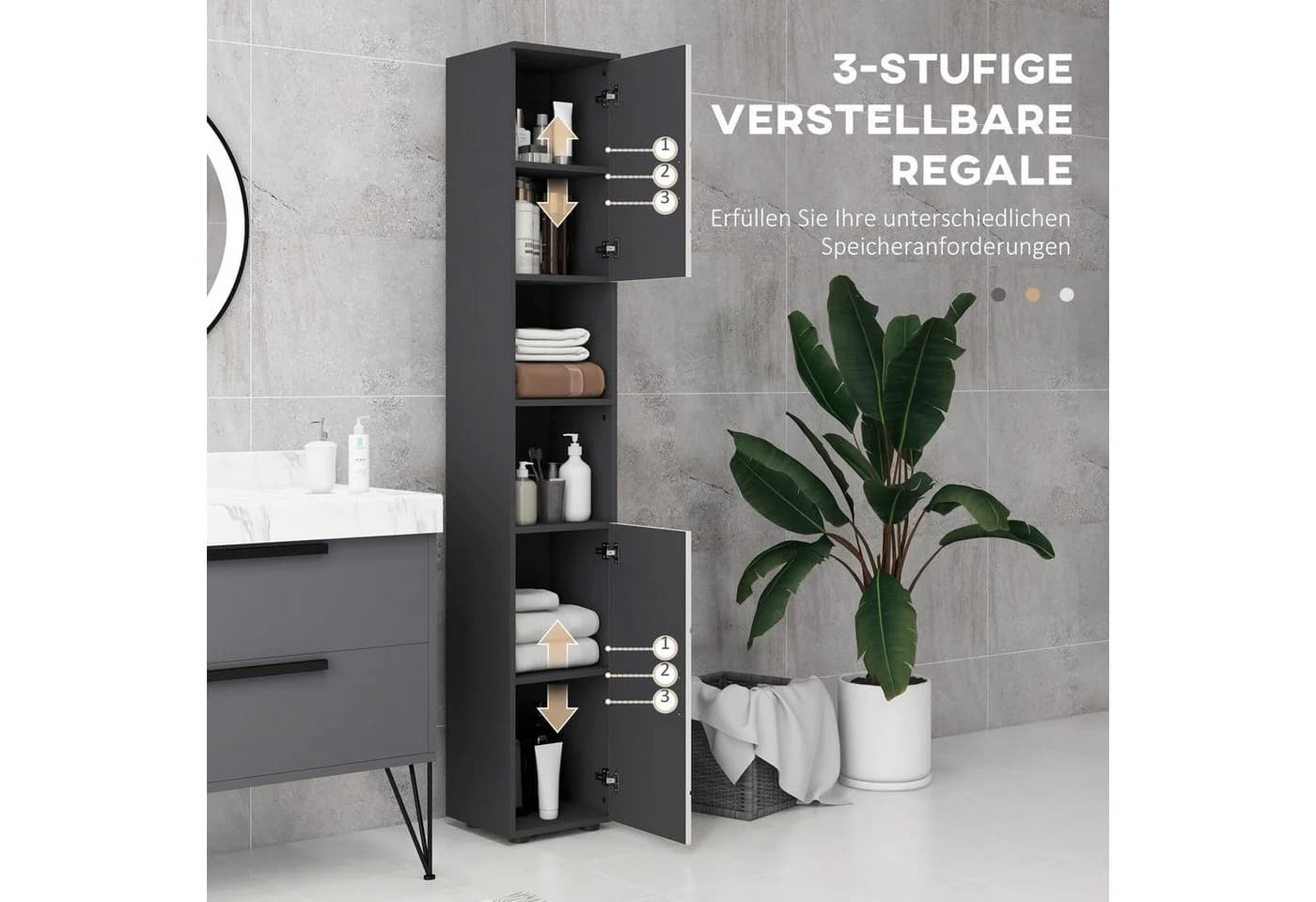 Minimalistischer Badezimmerschrank aus Holz - Bild 5