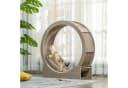 PawHut Katzenlaufrad 91 cm mit Bremse, Walnuss Bild 2