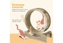 PawHut Katzenlaufrad 91 cm mit Bremse, Walnuss Bild 5