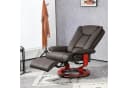 HOMCOM Relaxsessel Drehbar Fernsehsessel mit Liegefunktion, Braun Bild 2