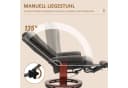 HOMCOM Relaxsessel Drehbar Fernsehsessel mit Liegefunktion, Braun Bild 4