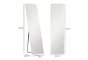 HOMCOM Standspiegel mit LED-Beleuchtung Transparent Bild 3