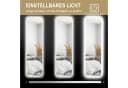 HOMCOM Standspiegel mit LED-Beleuchtung Transparent Bild 5