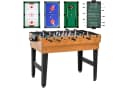 HOMCOM 4-in-1 Spieltisch Kicker Tischtennis Billard Tischhockey MDF Stahl Bild 1