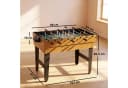 HOMCOM 4-in-1 Spieltisch Kicker Tischtennis Billard Tischhockey MDF Stahl Bild 3