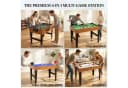HOMCOM 4-in-1 Spieltisch Kicker Tischtennis Billard Tischhockey MDF Stahl Bild 4