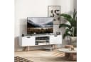 HOMCOM TV-Board für Fernseher bis zu 65 Zoll mit 2 Schränken und 2 Regalebenen Bild 2