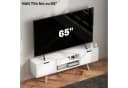 HOMCOM TV-Board für Fernseher bis zu 65 Zoll mit 2 Schränken und 2 Regalebenen Bild 4