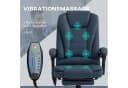 Vinsetto Schreibtischstuhl mit 7-Punkt-Massage, Liegefunktion, Fernbedienung, Blau Bild 4