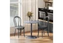HOMCOM Esstisch Modern Grau Rund Ø70x75cm Bild 2