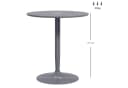 HOMCOM Esstisch Modern Grau Rund Ø70x75cm Bild 3