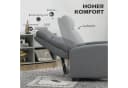 HOMCOM Relaxsessel Grau mit Liegefunktion und Taschenfederkern Bild 4