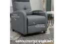 HOMCOM Relaxsessel Grau mit Liegefunktion und Taschenfederkern Bild 5