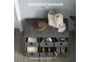 HOMCOM Sitzbank Schuhbank Grau mit 6 Schubladen Bild 5