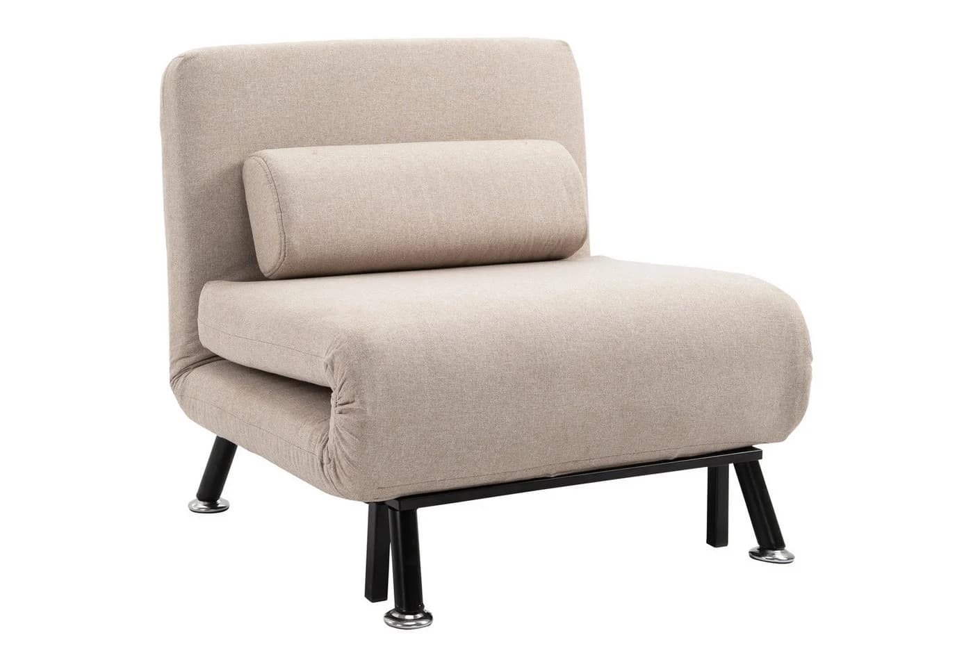 HOMCOM Sessel mit Bettfunktion Beige