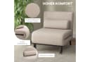 HOMCOM Sessel mit Bettfunktion Beige Bild 5