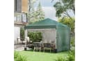Outsunny Faltpavillon 3x3m Grün mit 2 Wänden UV-Schutz Bild 2