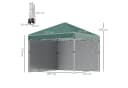 Outsunny Faltpavillon 3x3m Grün mit 2 Wänden UV-Schutz Bild 3