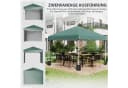 Outsunny Faltpavillon 3x3m Grün mit 2 Wänden UV-Schutz Bild 4