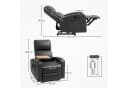 HOMCOM Massagesessel Schwarz mit Massagefunktion und verstellbarer Neigung Bild 3